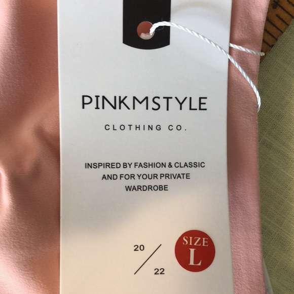 PINK M STYLE NWTS Women’s bodysuit size large, long sleeve - Picture 9 of 11
